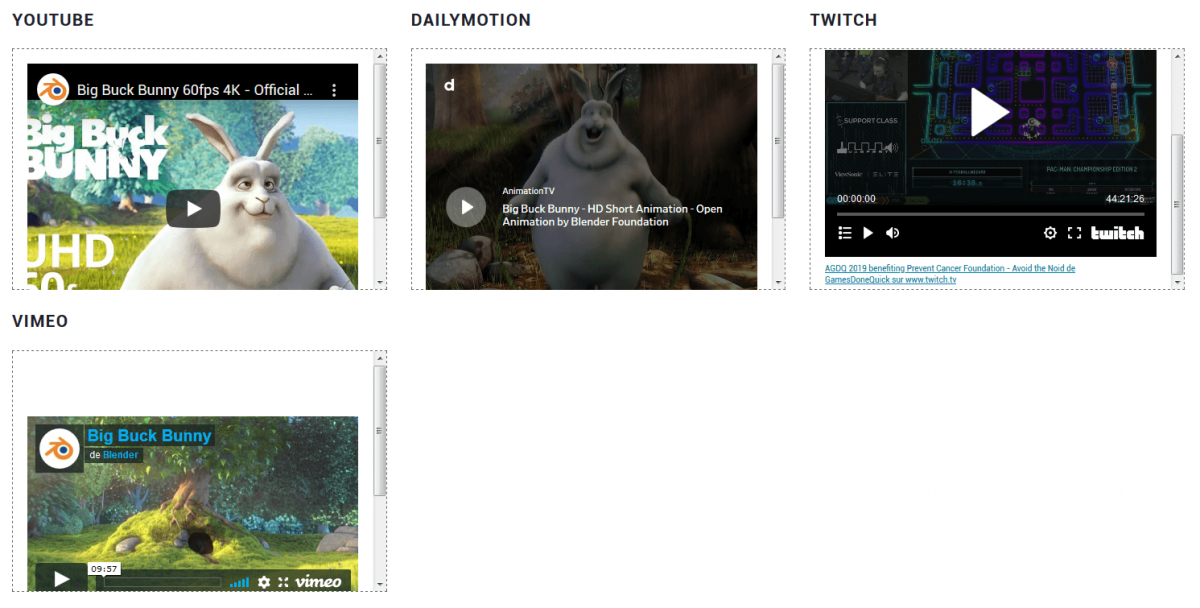 Illustration des blocs